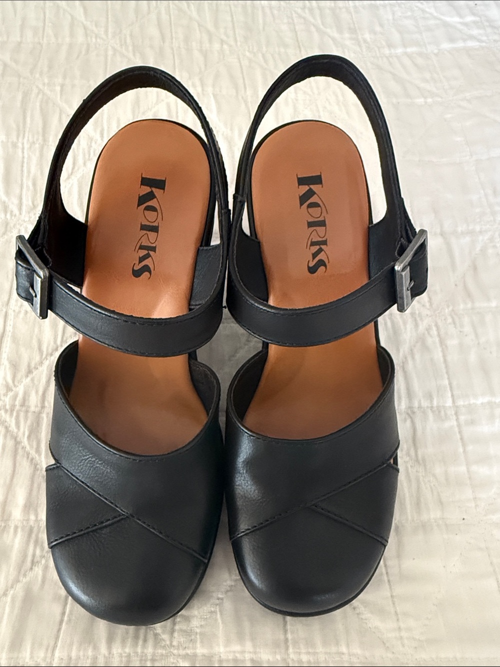 Korks Babette Wedge Sandal- Size 7